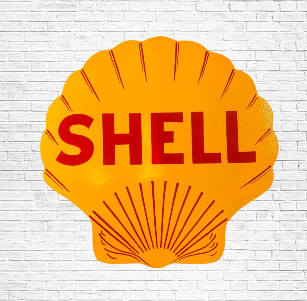Shell Gasoline Cutout Sign