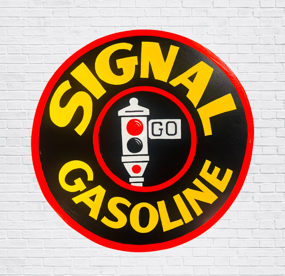 Signal Gasoline Cutout Sign