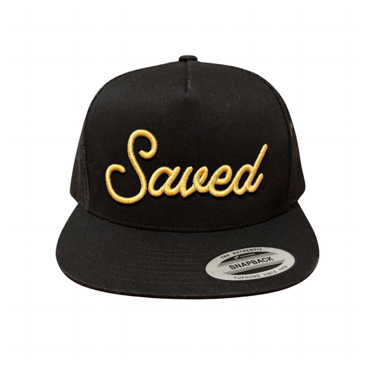 Savedtype: “Saved” Gold Snapback