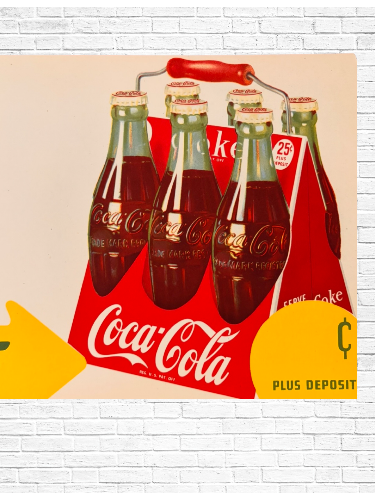1947 Coca-Cola Personalized Paper Sign