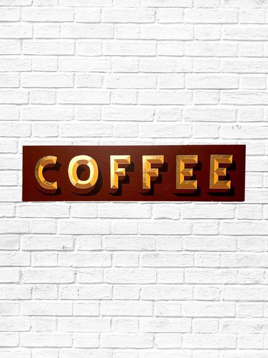 “Coffee” Original Wall Banner Sign