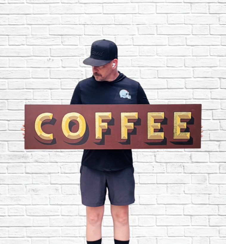 “Coffee” Original Wall Banner - 48”