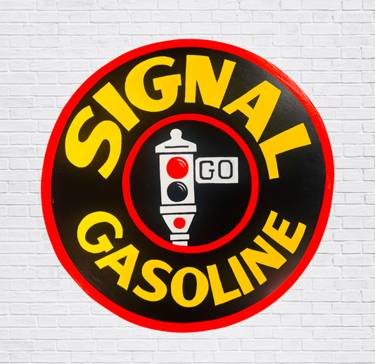 Signal Gasoline Cutout Sign
